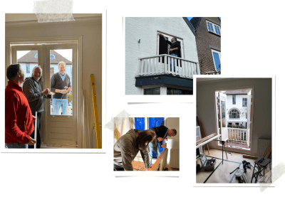 Dubbele balkondeuren vervangen